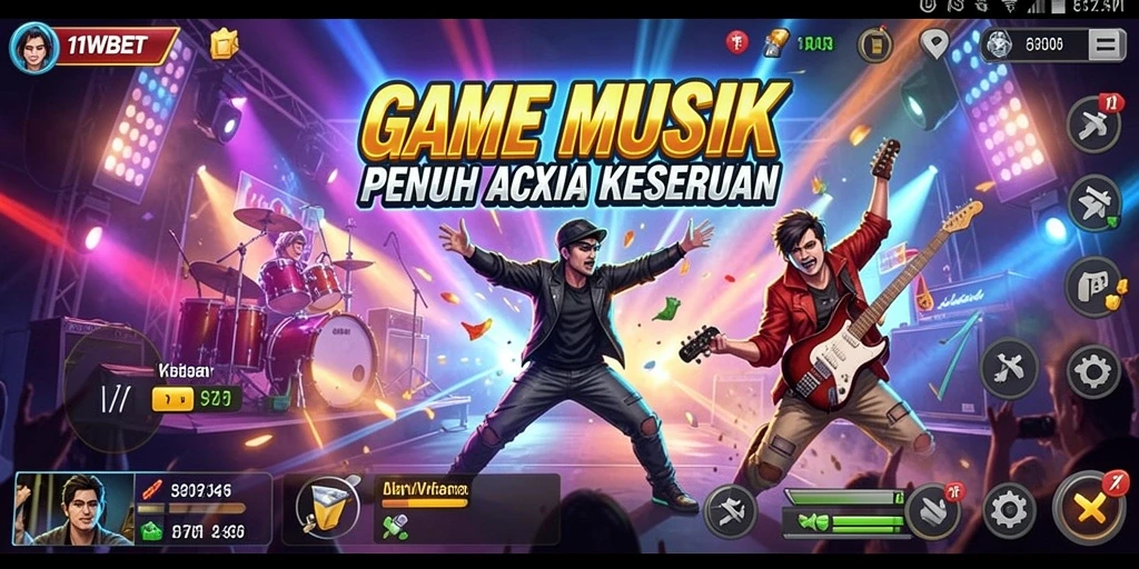 Tangkapan layar 11WBET menampilkan pemain menikmati pengalaman musik.
