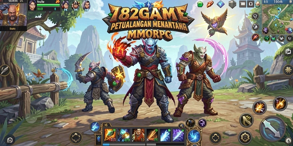 Gameplay seru dan penuh aksi di 182GAME.