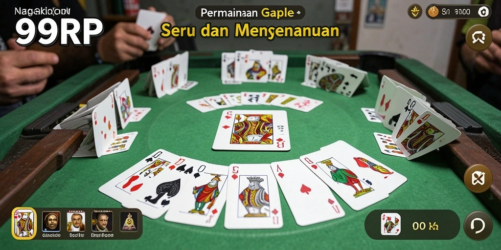 Tampilan gameplay Gaple yang menarik dan interaktif.