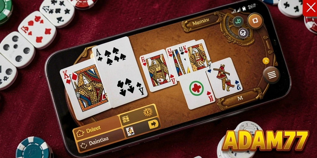 Tampilan gameplay seru dalam ADAM77 yang penuh tantangan.
