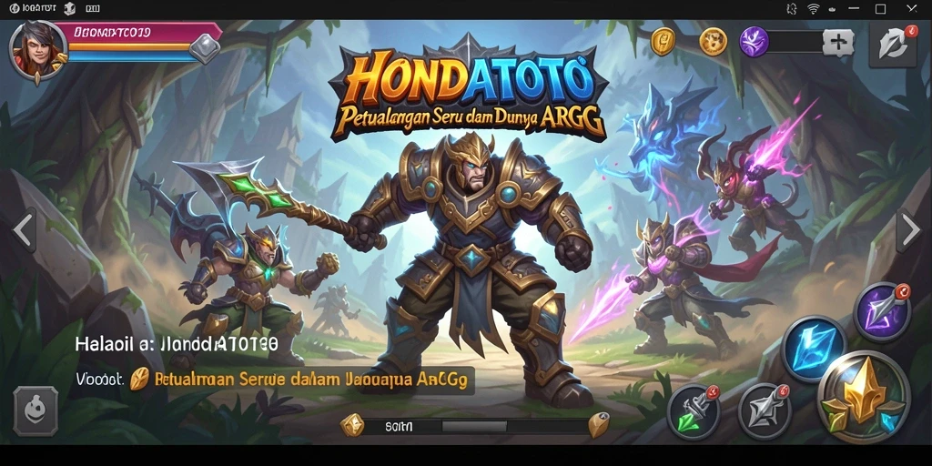 Tangkapan layar dari gameplay HONDATOTO yang menakjubkan di dunia ARPG.