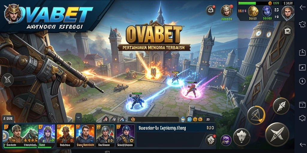 Screenshot gameplay Tower Defense OVABET yang menampilkan aksi strategis.