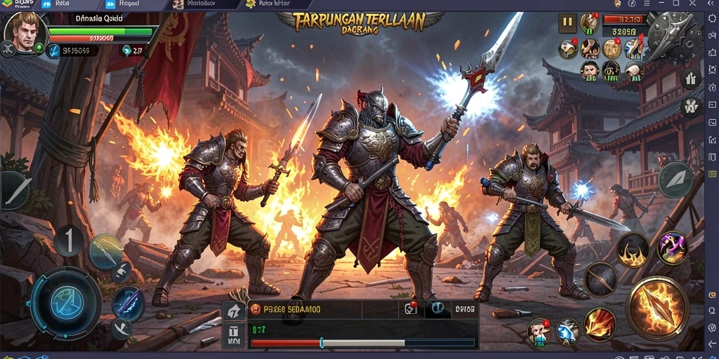 Tangkapan layar menampilkan aksi seru dalam pertarungan Battle Royale.