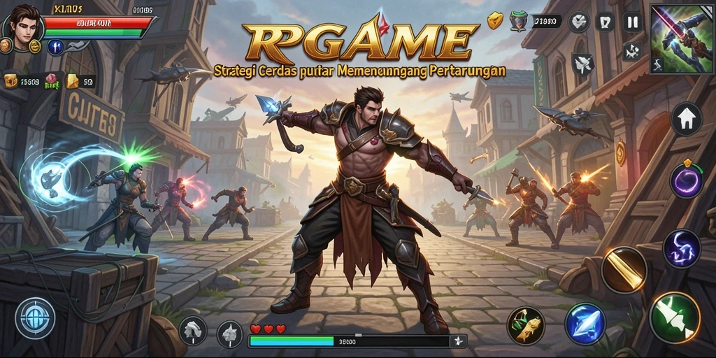 Tampilan gameplay RPGAME menampilkan strategi pertempuran yang mendebarkan.