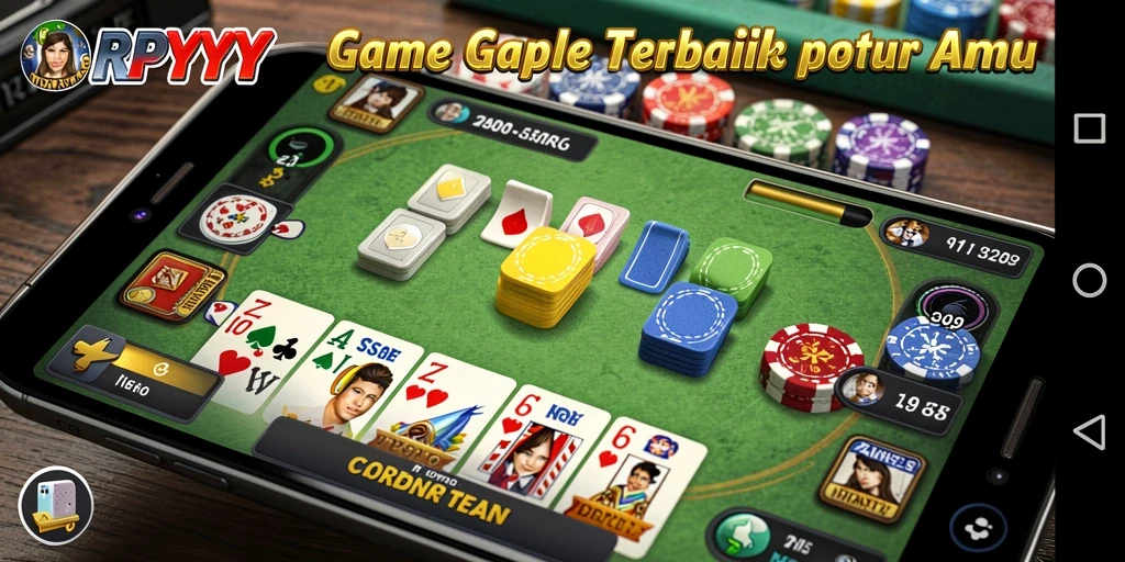 Tampilan gameplay Gaple yang seru dan interaktif.