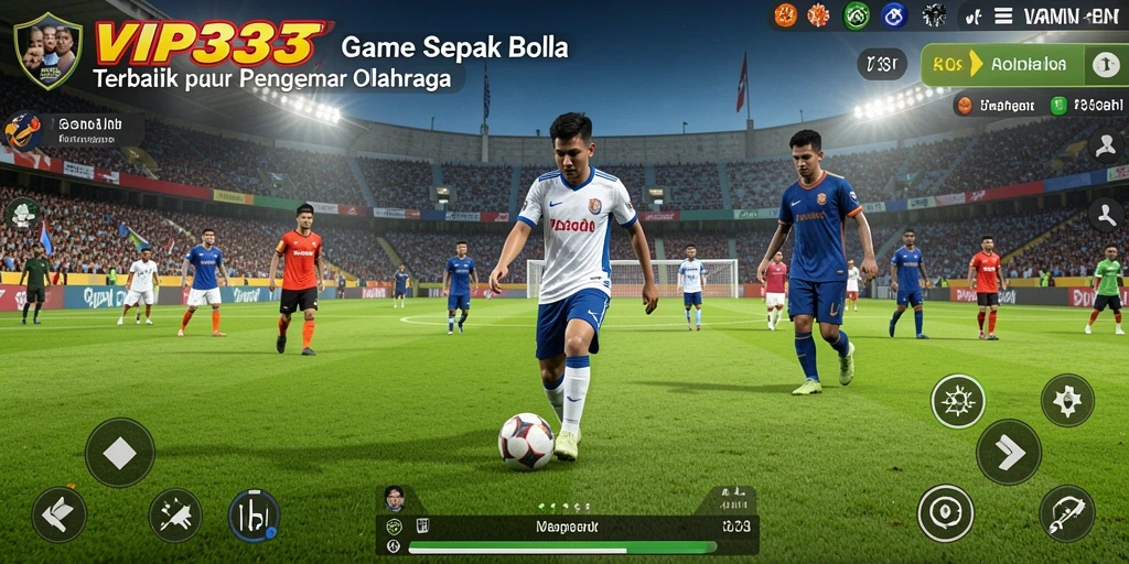 Tampilan gameplay <strong>VIP333</strong> yang penuh aksi dan strategi sepak bola.