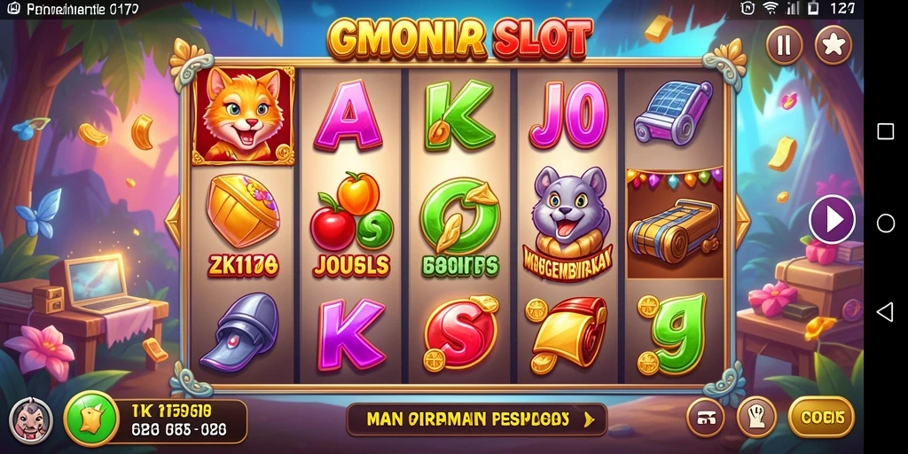 Tampilan gameplay menarik dari ZK1177 yang penuh warna.